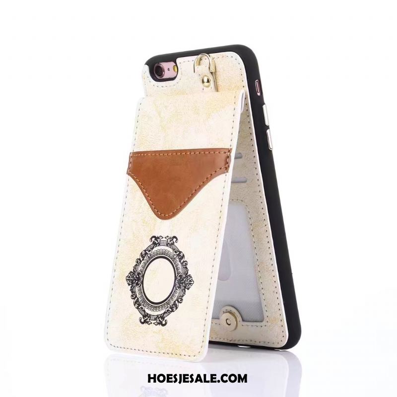 iPhone 6 / 6s Hoesje Bescherming Ondersteuning Leren Etui Klittenband Hoes Goedkoop