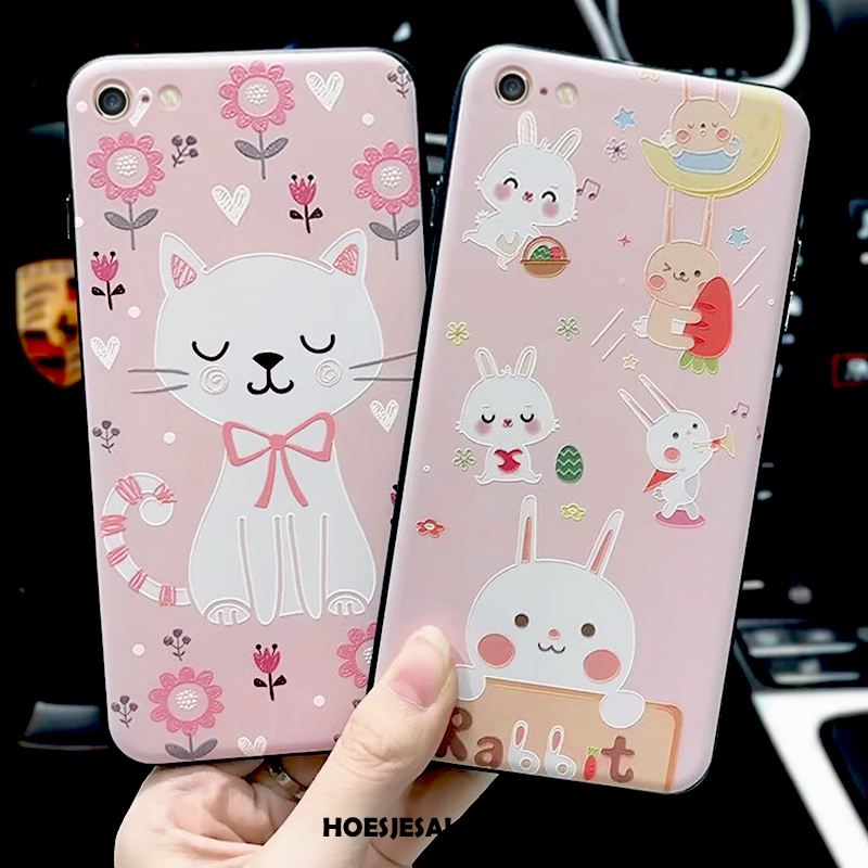 iPhone 6 / 6s Hoesje Bloemen Roze Hoes Spotprent Konijn Kopen