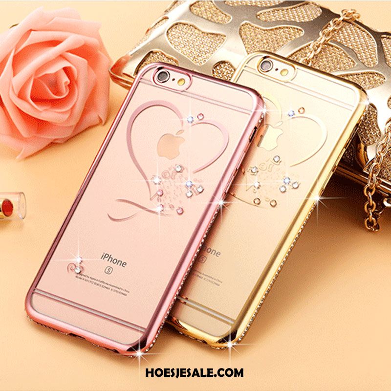 iPhone 6 / 6s Hoesje Luxe Eenvoudige Strass Zacht Siliconen