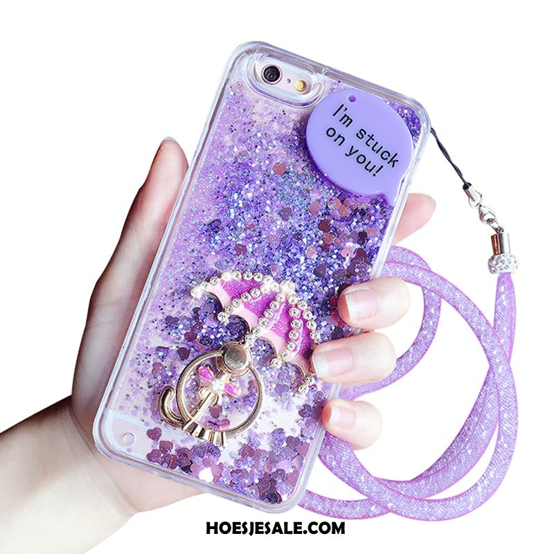 iPhone 6 / 6s Hoesje Met Strass Purper Hoes Drijfzand Scheppend Goedkoop