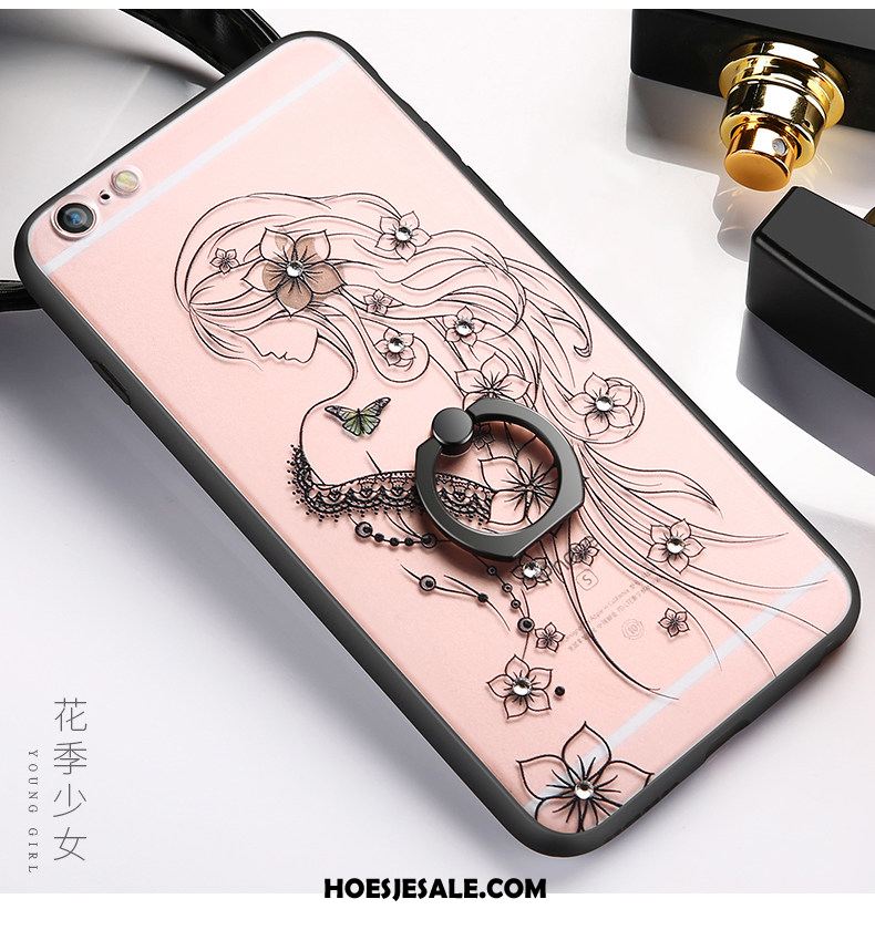 iPhone 6 / 6s Hoesje Mobiele Telefoon All Inclusive Net Red Anti-fall Zacht Aanbiedingen