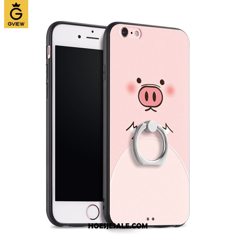 iPhone 6 / 6s Hoesje Ring Siliconen Anti-fall Hard Trendy Merk Winkel