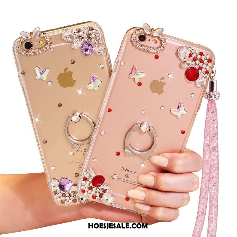 iPhone 7 Hoesje Hoes Ondersteuning Roze Met Strass Bescherming Online