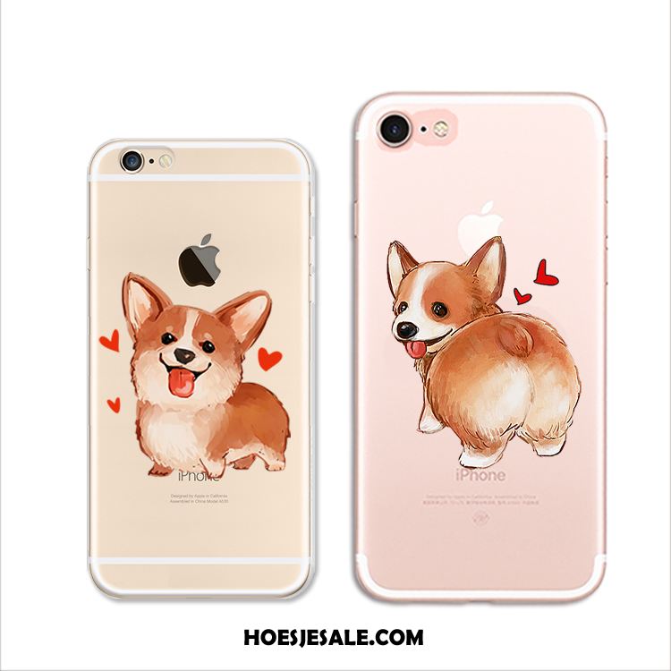 iPhone 7 Hoesje Lovers Hoes Siliconen Doorzichtig Hond Online