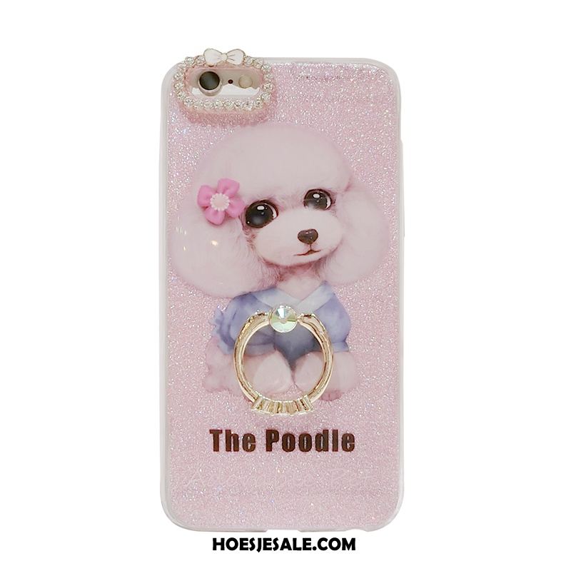 iPhone 7 Hoesje Siliconen Roze Mobiele Telefoon Anti-fall Ring Sale