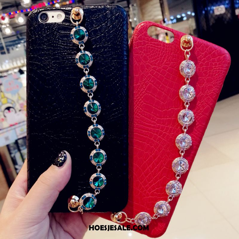 iPhone 8 Hoesje Edelsteen Trendy Merk Mobiele Telefoon Met Strass Leren Etui Korting