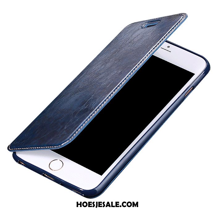 iPhone 8 Hoesje Hoes Clamshell Anti-fall Blauw Dun Korting