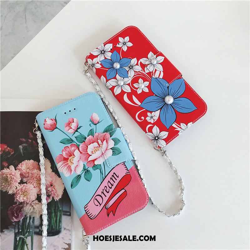 iPhone 8 Plus Hoesje Maand Blauw Bescherming All Inclusive Leren Etui Aanbiedingen