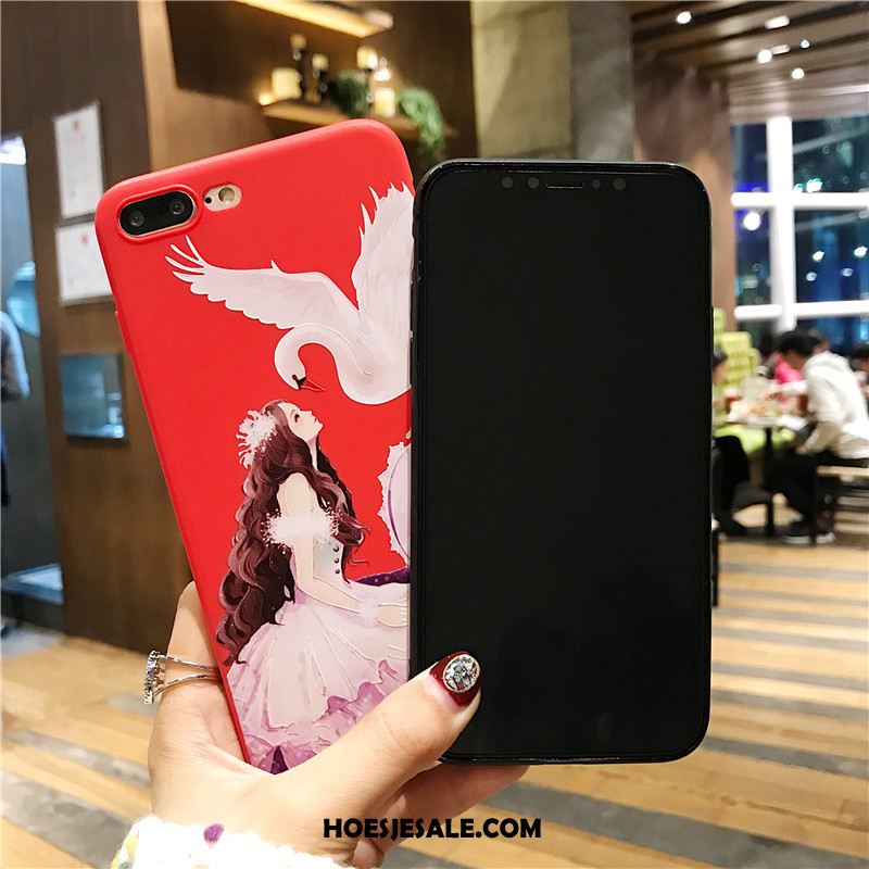 iPhone 8 Plus Hoesje Net Red Spotprent Siliconen Hanger Mobiele Telefoon Korting