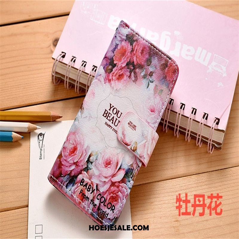 iPhone Se 2020 Hoesje Mobiele Telefoon Leren Etui Bescherming Hoes Bloemen Sale