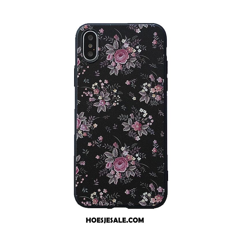 iPhone X Hoesje All Inclusive Zwart Anti-fall Hoes Roze Korting