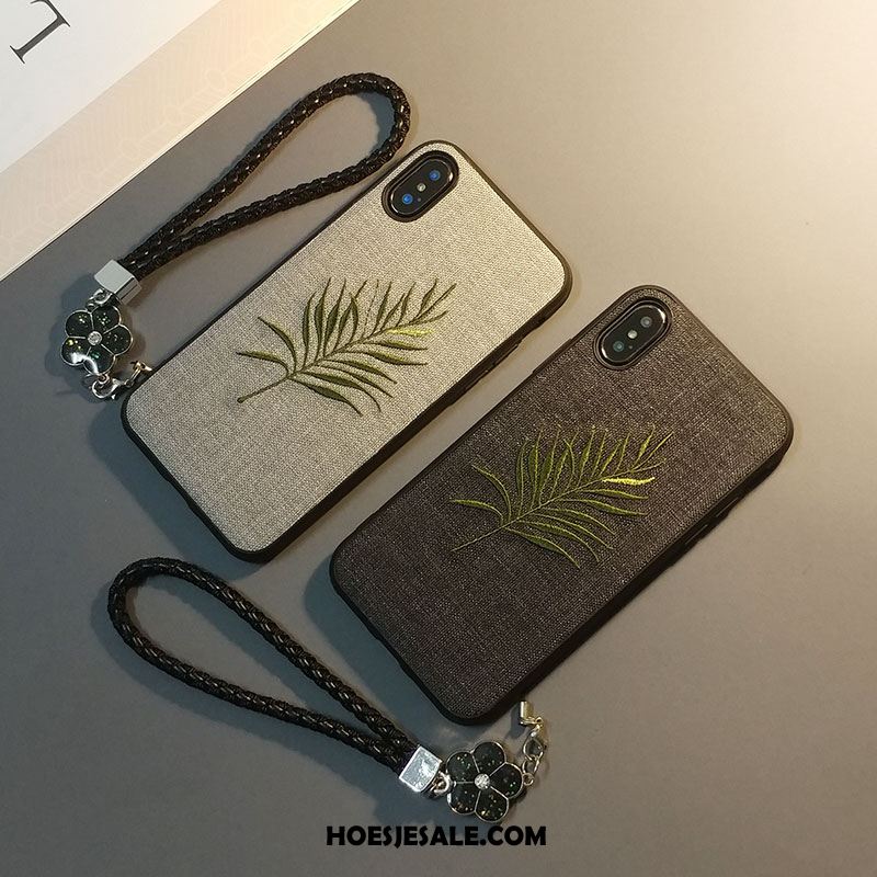 iPhone X Hoesje Hanger Mobiele Telefoon Anti-fall Borduurwerk Hoes Online