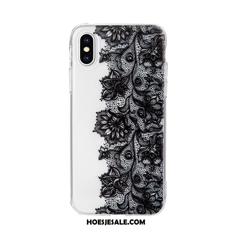 iPhone X Hoesje Hoes Kant All Inclusive Zacht Doorzichtig Goedkoop