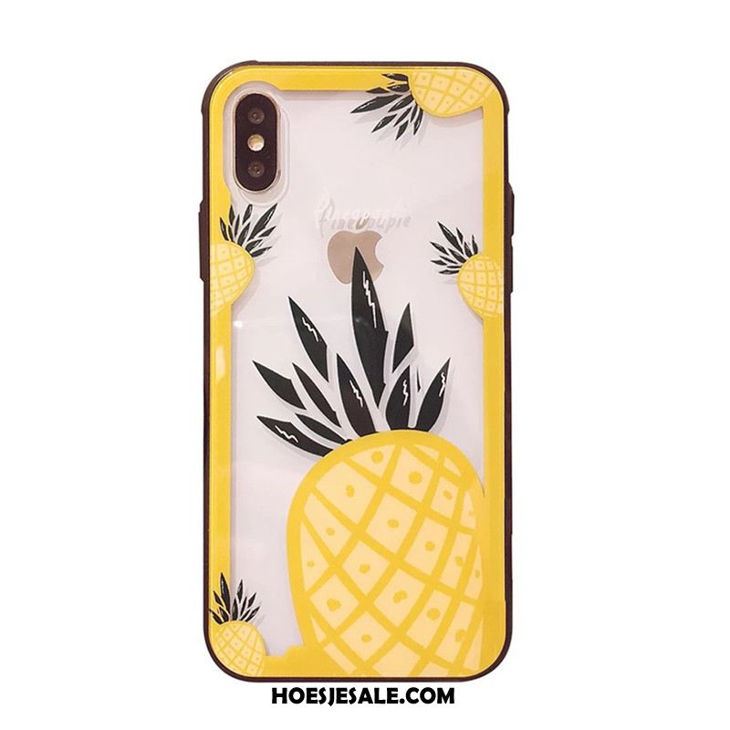 iPhone X Hoesje Scheppend Hoes Glas Trend Fruit Online