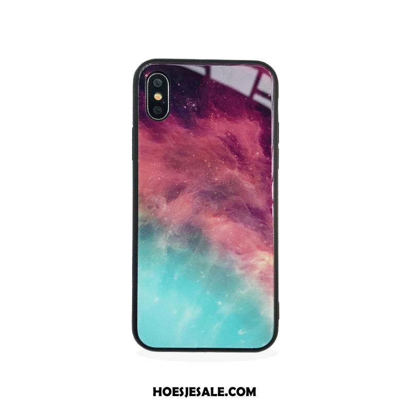 iPhone X Hoesje Verloop Patroon Mobiele Telefoon Glas Scheppend Aanbiedingen