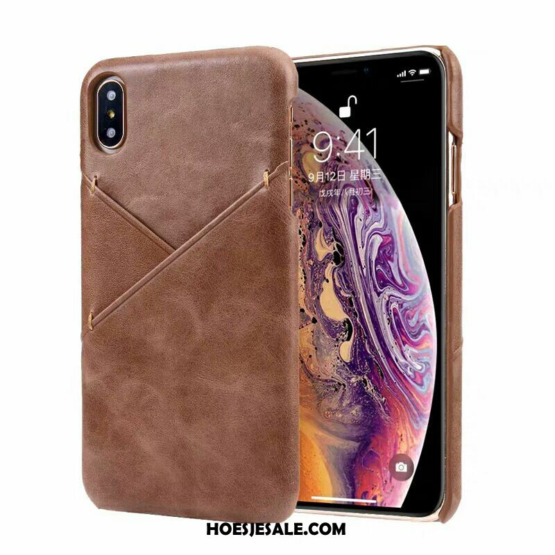 iPhone Xs Hoesje Bedrijf Mobiele Telefoon Trendy Merk Elegante Kaart Sale