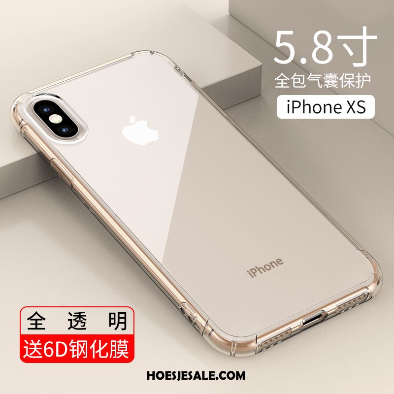 iPhone Xs Hoesje Doorzichtig Hoes All Inclusive Anti-fall Siliconen Kopen