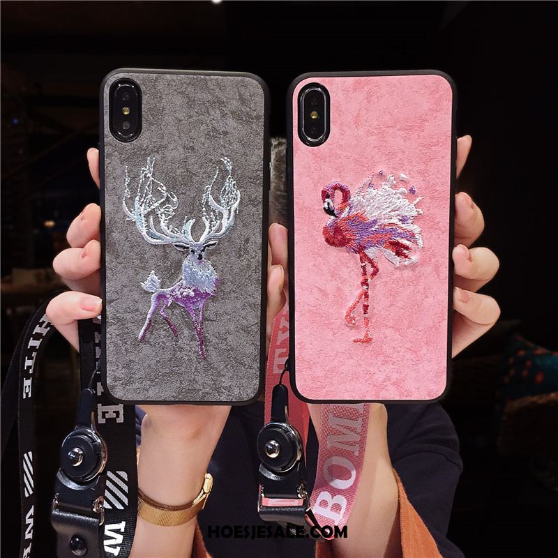 iPhone Xs Hoesje Trendy Merk Persoonlijk Nieuw Hanger Grijs Kopen