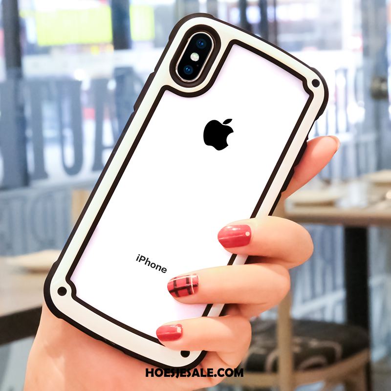 iPhone Xs Max Hoesje Doorzichtig Trendy Merk Bescherming Siliconen All Inclusive Kopen