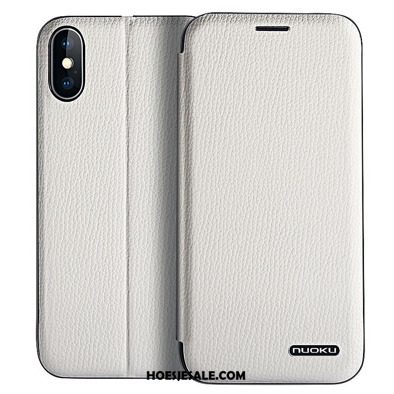 iPhone Xs Max Hoesje Leren Etui Hoes All Inclusive Folio Het Uitstralen Sale