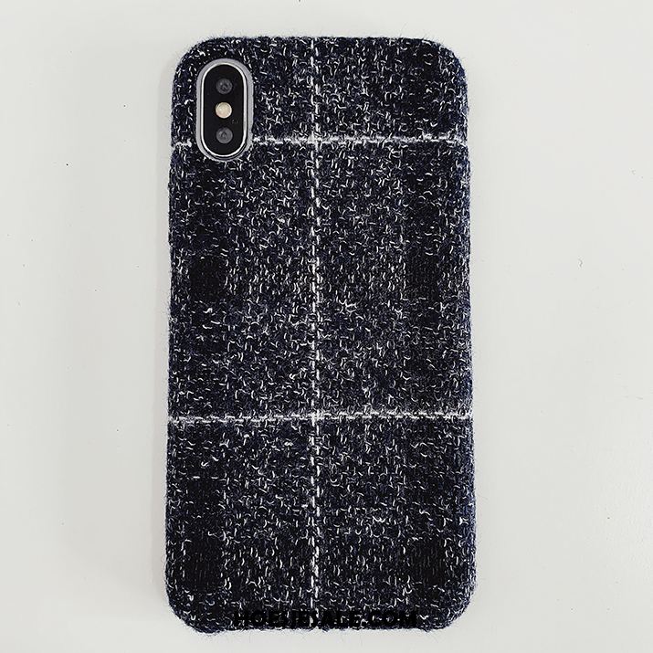 iPhone Xs Max Hoesje Lovers Mobiele Telefoon Geruit Scheppend Flanel Goedkoop