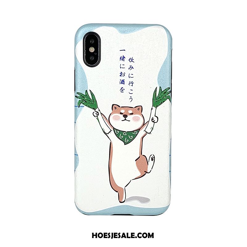 iPhone Xs Max Hoesje Mooie Groen Spotprent Super Schattig Anti-fall Kopen