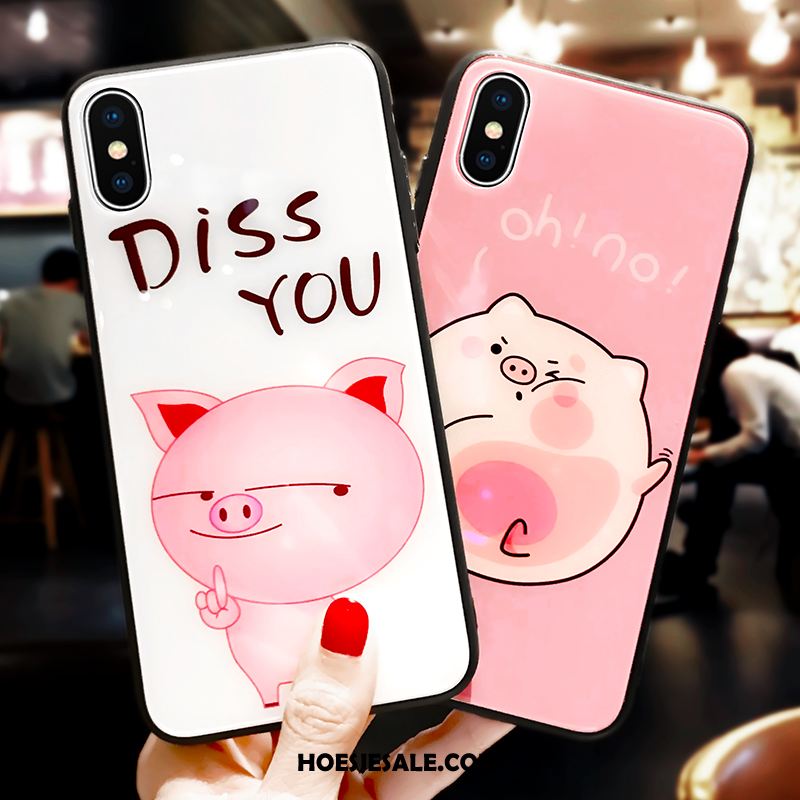 iPhone Xs Max Hoesje Spotprent Bescherming Trendy Merk Hoes Glas Online