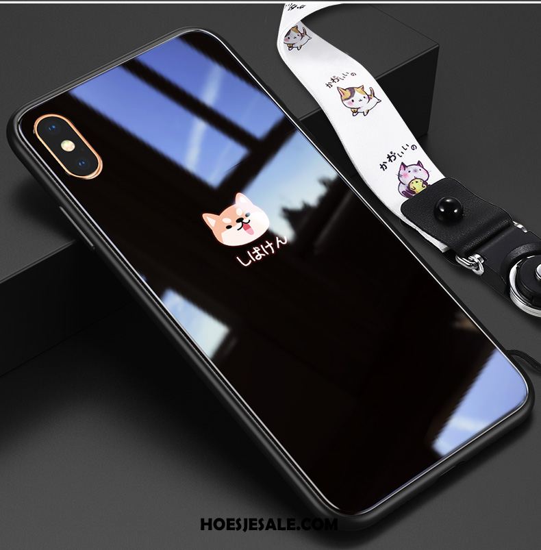 iPhone Xs Max Hoesje Trendy Merk Glas Nieuw Spotprent Hoes Korting